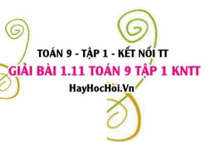 Giải 1.11 Toán 9 tập 1 SGK Kết nối tri thức